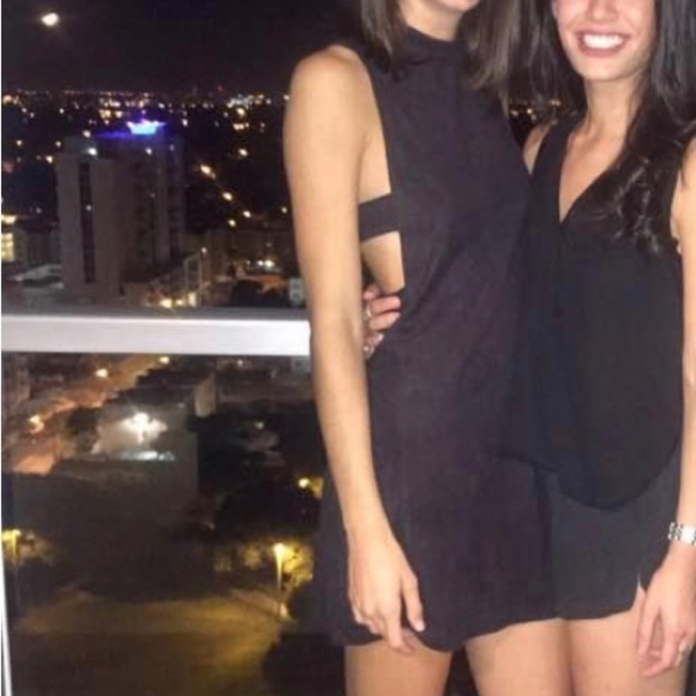 OnTwelfth Black cut out mini dress size small